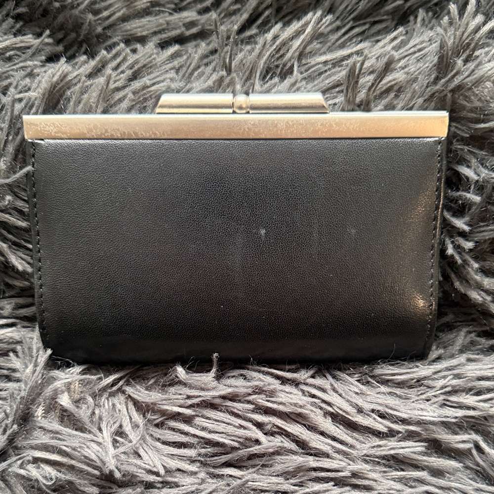 Wilsons Leather Black Leather Coin Wallet